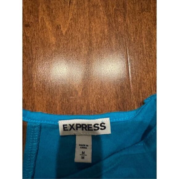 Women’s express tank top with bling sleeves size medium - Picture 3 of 4